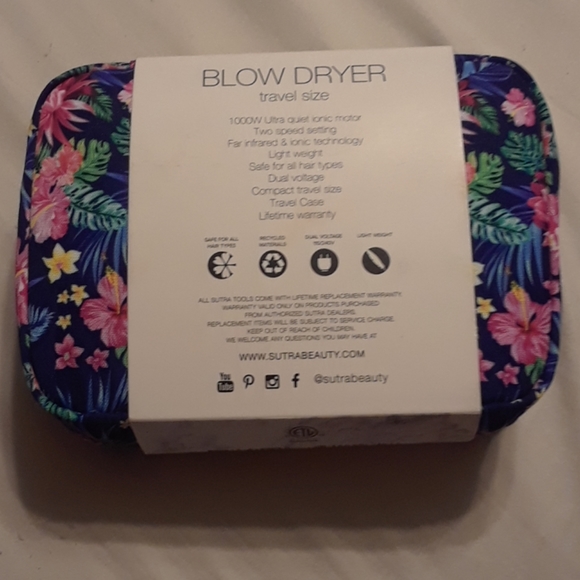 Sutra Travel Size Blow Dryer - Picture 5 of 5